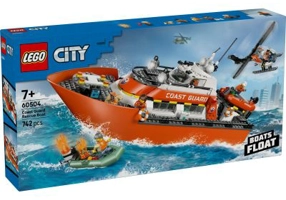 LEGO City. Barca de salvare si elicopter ale Pazei de Coasta 60504, 742 piese