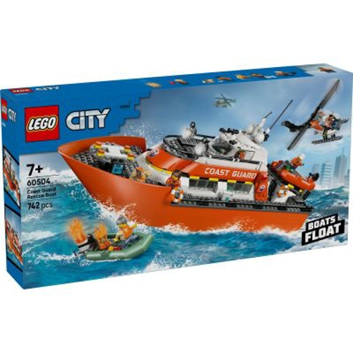 LEGO City. Barca de salvare si elicopter ale Pazei de Coasta 60504, 742 piese
