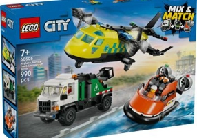 LEGO City. Avion, autospeciala de service si aeroglisor in versiuni adaptate 60505, 990 piese