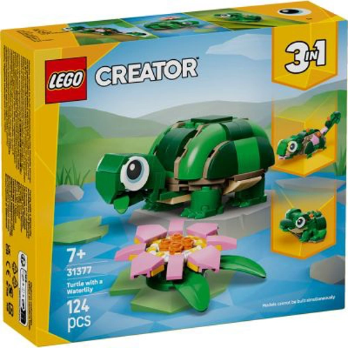 LEGO Creator. Broasca-testoasa cu o floare de nufar 31377, 124 piese