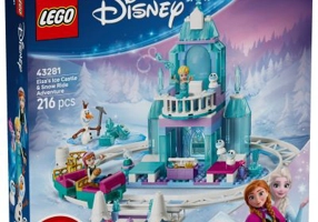 LEGO Disney. Aventura cu sania pe sine la castelul de gheata al Elsei 43281, 216 piese