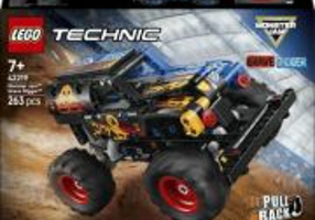 LEGO Technic. Monster Jam Grave Digger Foc si gheata 42219, 263 piese