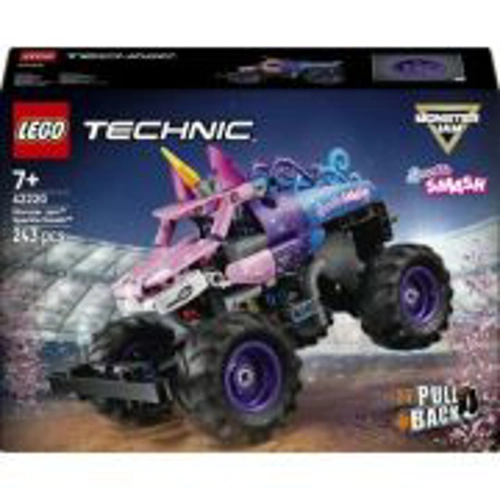 LEGO Technic. Monster Jam Sparkle Smash cu motor cu arc 42220, 243 piese