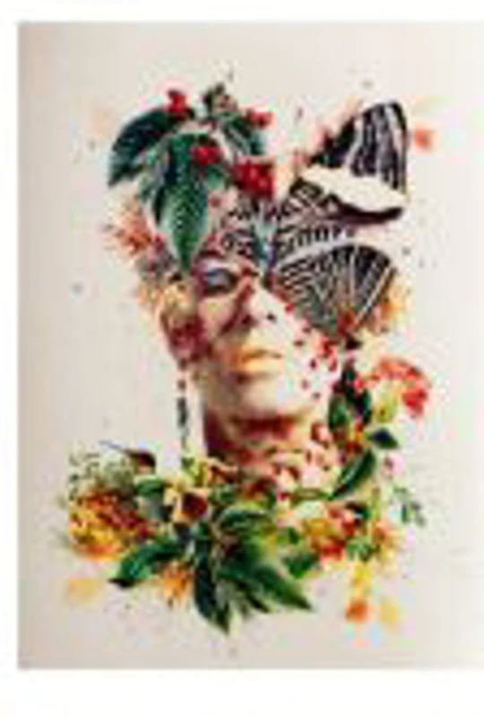 Set creativ - pictura cu diamante 40x50cm, CNX Paint by Beads - Chip - Suflet de fluture - cu cifre si litere, 8103