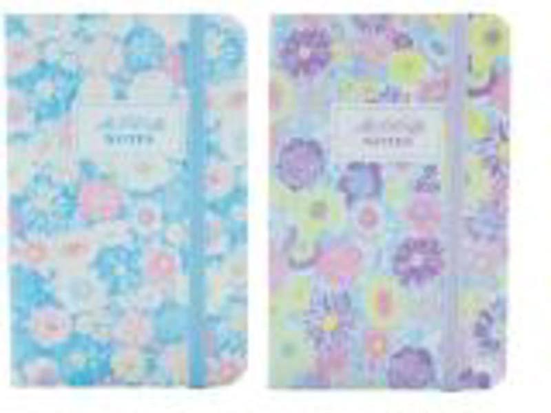 Jurnal A6 CNX 5702-8, 160 pagini, fluturi, coperta carton, cu elastic