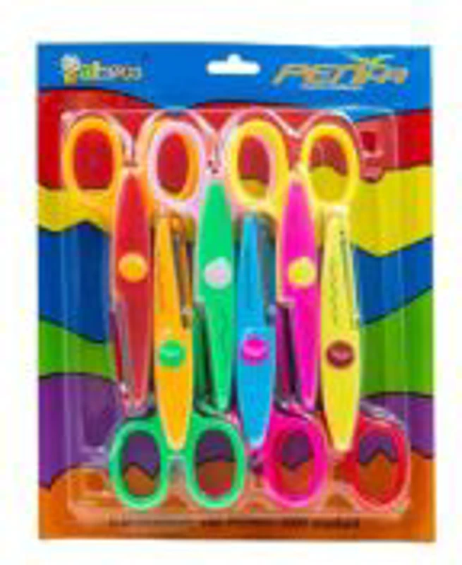 Foarfeca creativa CNX 1606-6, 16.0cm, prescolari, diverse culori, plastic, set 6 buc