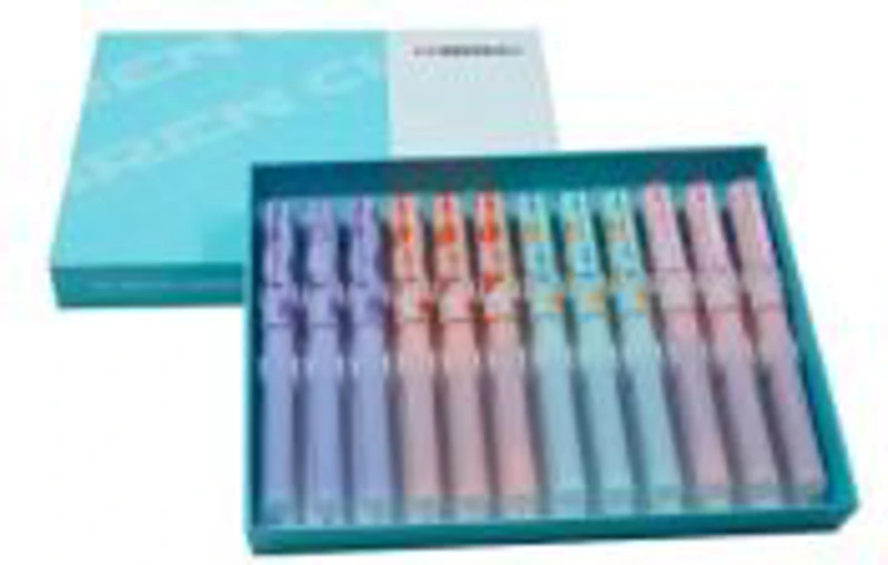 Stilou cerneala termosensibila CNX 652M, capac imprimeu fructe, diverse culori pastel