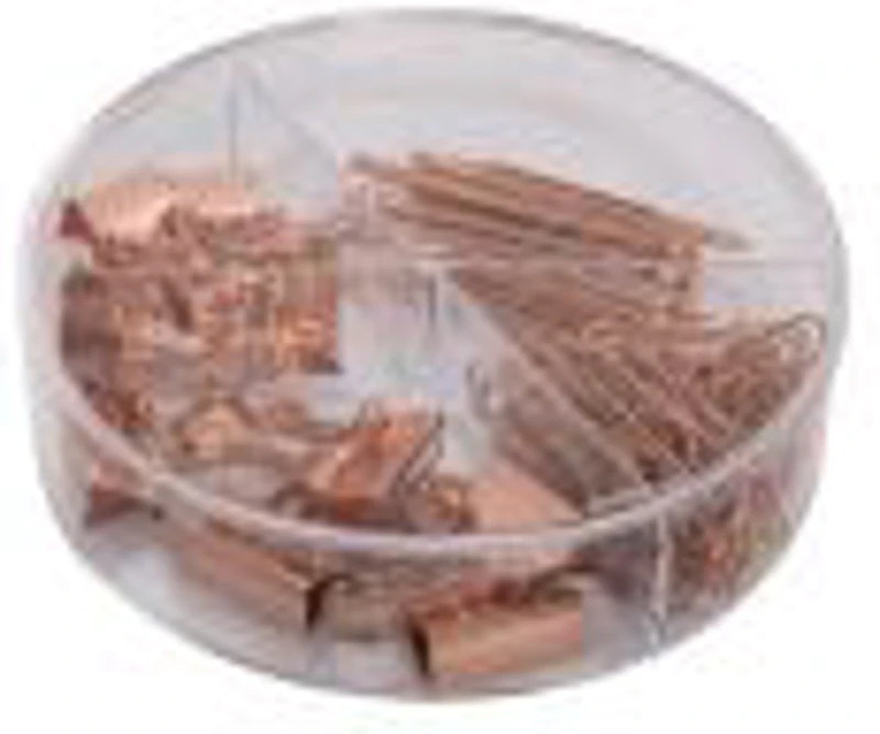 Accesorii set birou Cnx, 70 piese, bronz - agrafe, clips