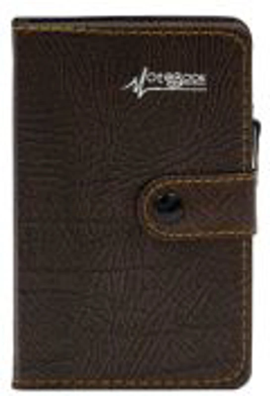 Agenda A6 nedatata CNX Lizy 4406 / 7260, 90 pagini, coperta imitatie piele maro, cu capsa