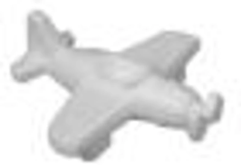 Accesorii creatie - polistiren HD - avion, alb, 15x5.5x16cm, Colorarte