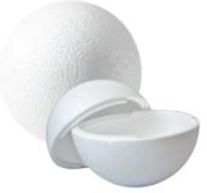 Accesorii creatie - polistiren HD - sfera din 2 parti, alb, 14cm, Colorarte