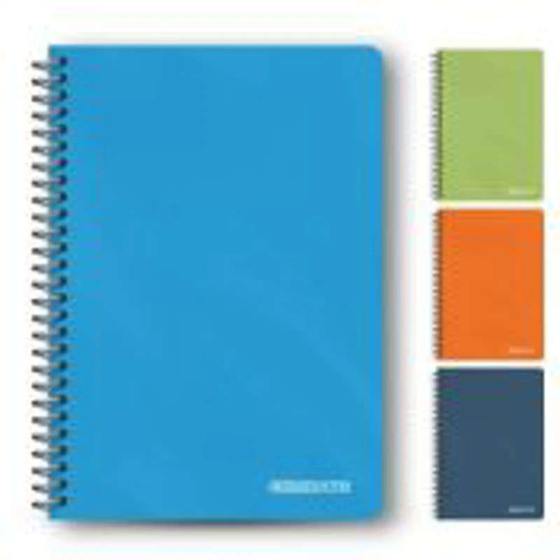 Caiet cu spirala plastic A4 Colorarte, 80 file, matematica, colturi rotunjite, coperta plastic 350microni, 70g/mp