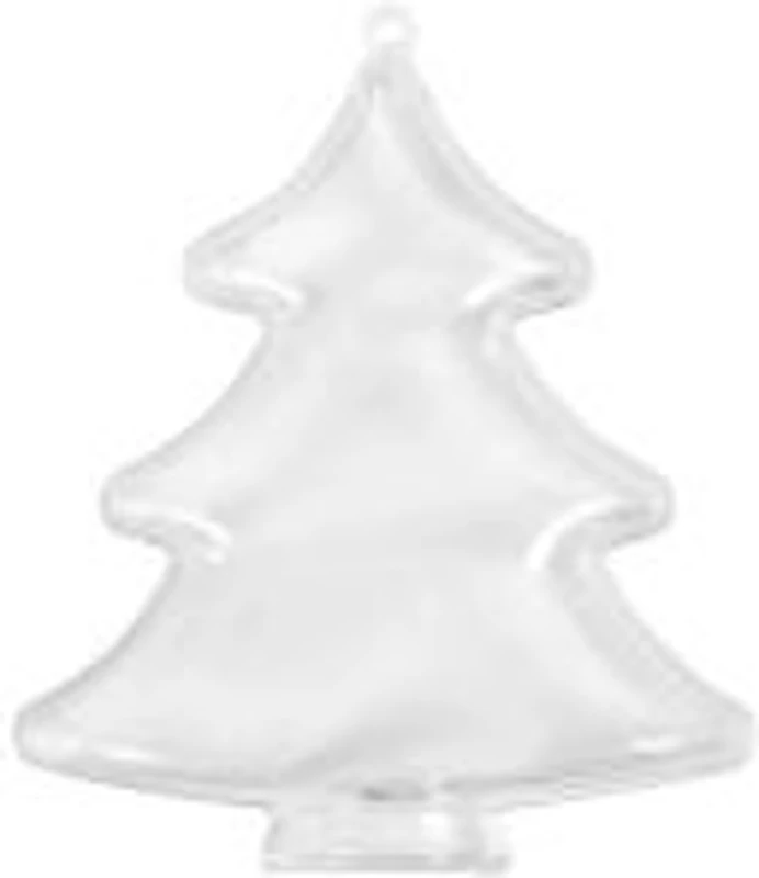Accesorii creatie - brad plastic, transparent, 10cm, Colorarte
