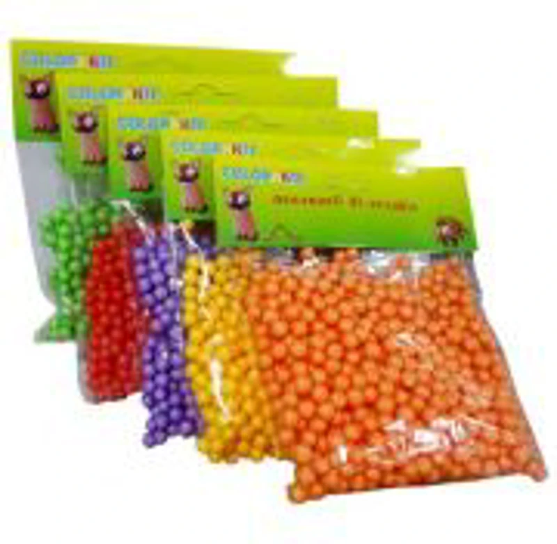 Accesorii creatie - polistiren - bile, diverse culori, 0.5cm, Colorarte, 23166