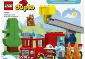 LEGO DUPLO. Camion de pompieri cu furtun si pompier 10473, 28 piese