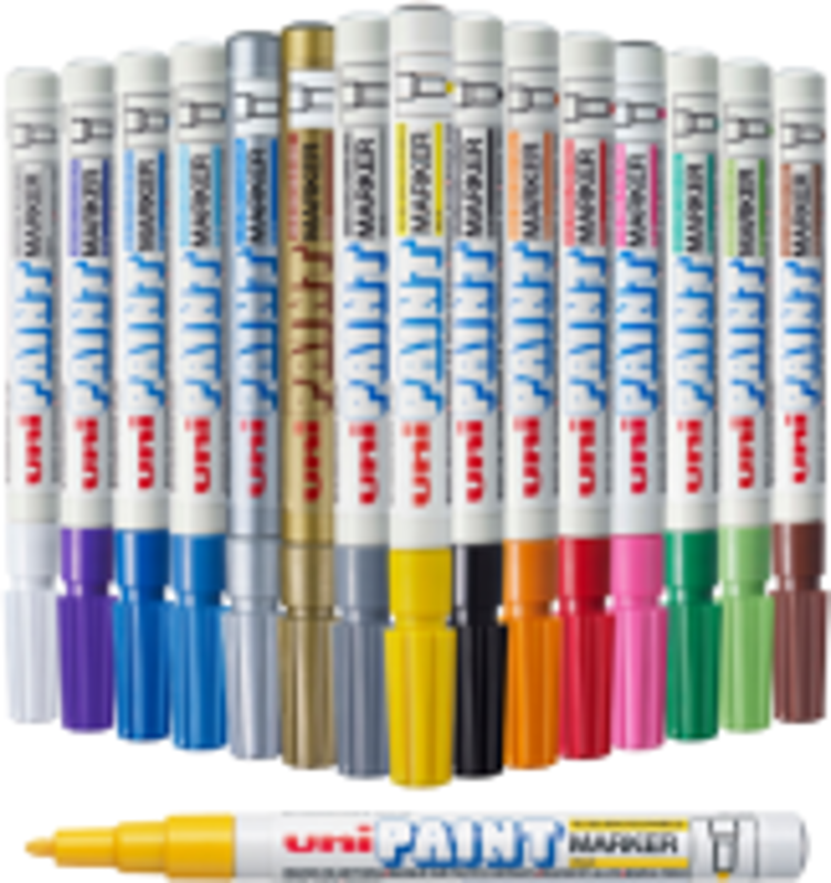 Marker cu vopsea UNI PX-21, varf rotund, 0.8-1.2mm