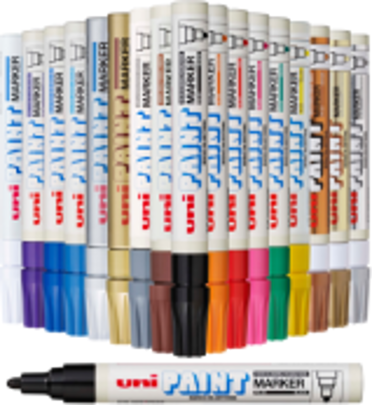 Marker cu vopsea UNI PX-20, varf rotund, 2.2-2.8mm