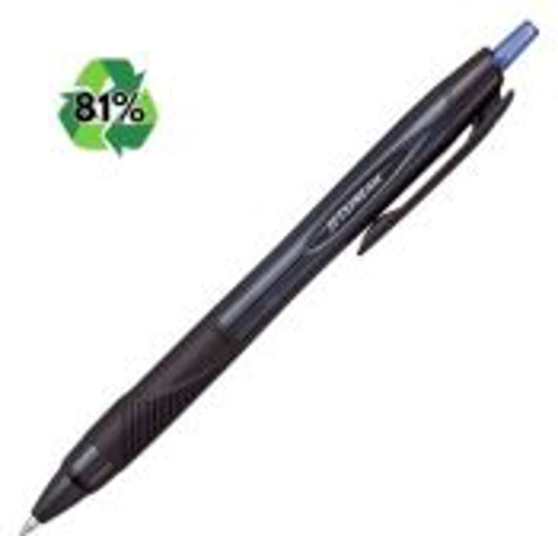 Pix Jetstream Uni-ball SXN-157E, 0. 7mm, cu mecanism, grip cauciucat, 81% din materiale reciclate, albastru