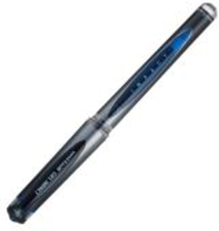 Pix cu gel Uni-ball Signo Broad UM-153S, 1. 0mm, cu capac, corp transparent, grip cauciucat, albastru