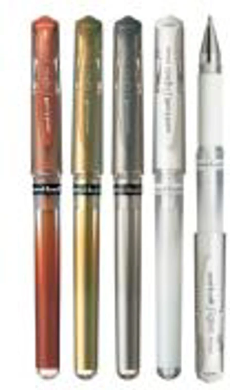 Pix cu gel Uni-ball Signo Broad UM-153, 1.0mm, cu capac, culori metalizate