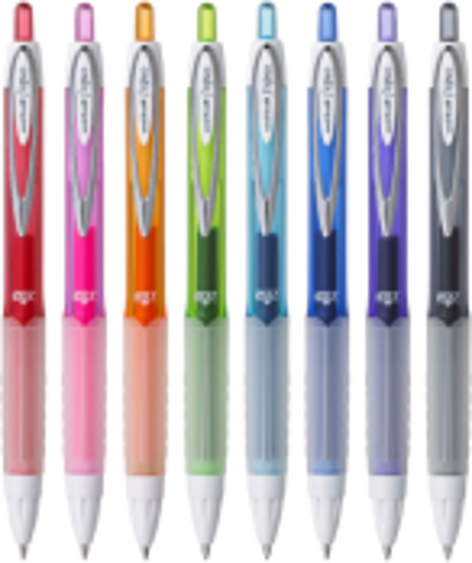 Pix cu gel Uni-ball Signo Fashion UMN-207F, 0.7mm, cu mecanism, corp in culoarea scrisului, grip cauciucat