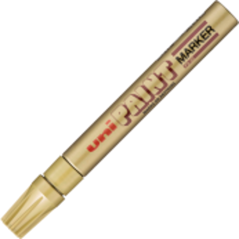 Marker cu vopsea UNI PX-20, varf rotund, 2. 2-2. 8mm, auriu