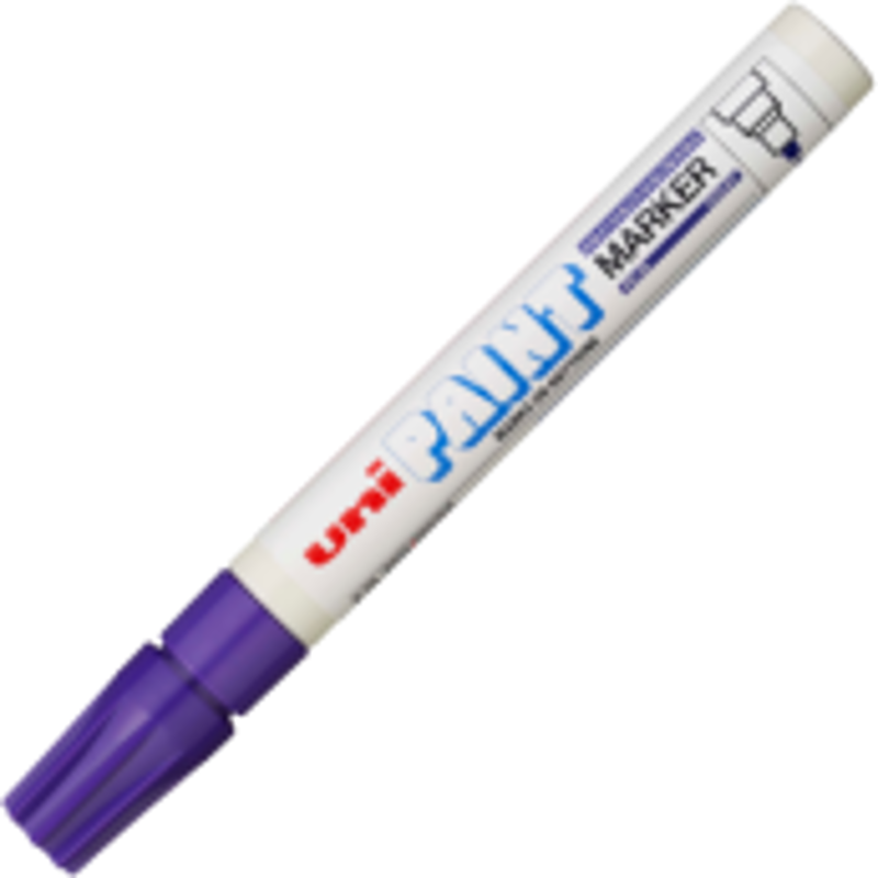 Marker cu vopsea UNI PX-20, varf rotund, 2. 2-2. 8mm, violet