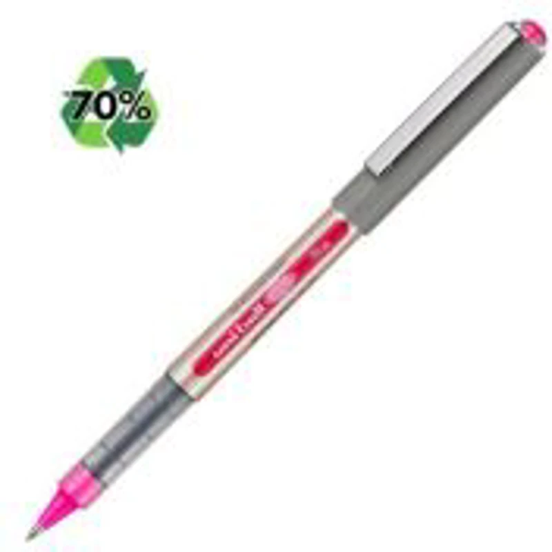 Roller Uni-ball Eye UB-157E, 0. 7mm, cu capac, 70% din materiale reciclate, roz