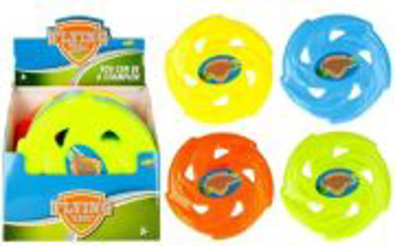 Frisbee - disc zburator, 24cm diametru, cu perforatii, diverse culori, 3+ ani, MegaCreative, 422465