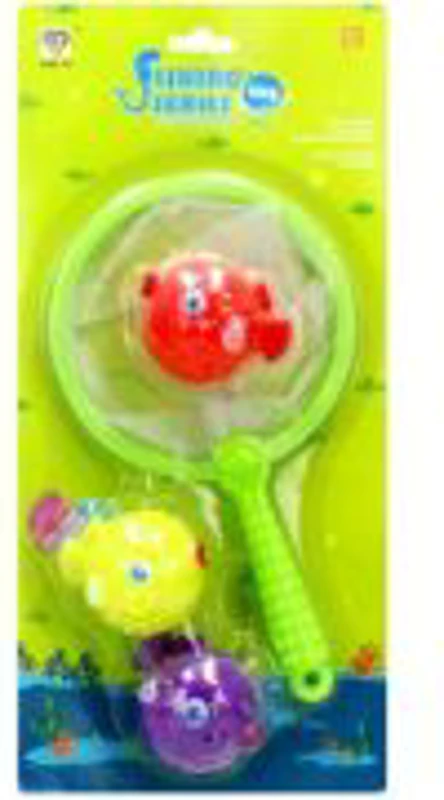 Set de pescuit - plasa si pesti - 4 piese, MegaCreative 511325, 3+ ani