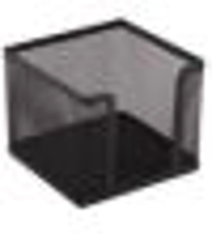 Suport cub hartie Office Cover, 100x100x80mm, negru, plasa metalica