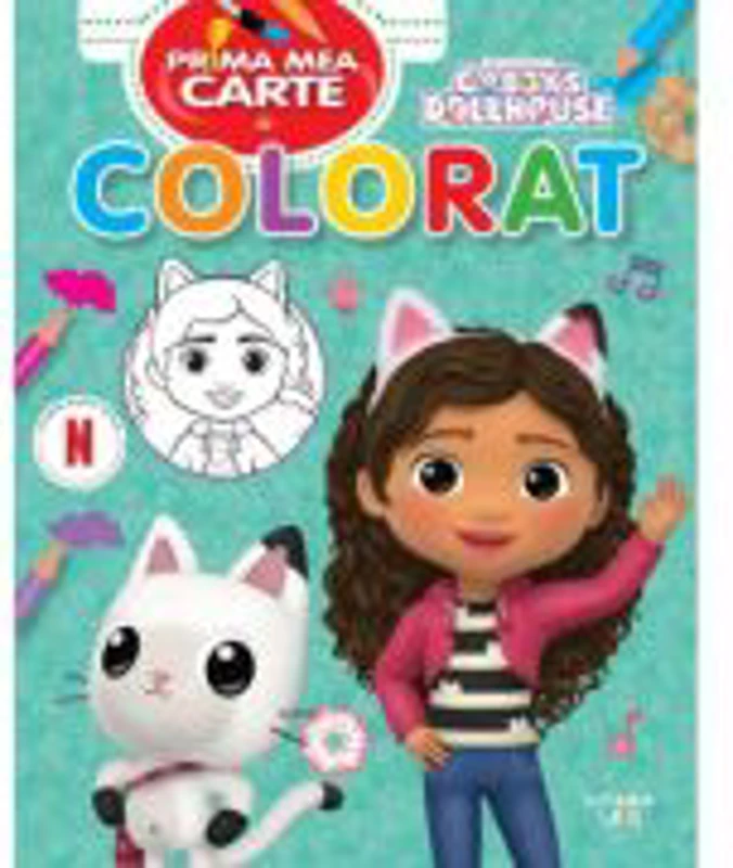 Gabby's Dollhouse. Prima mea carte de colorat