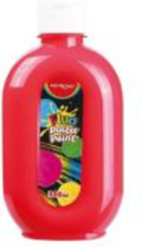 Culori tempera Keyroad, 300ml, rosu fluorescent