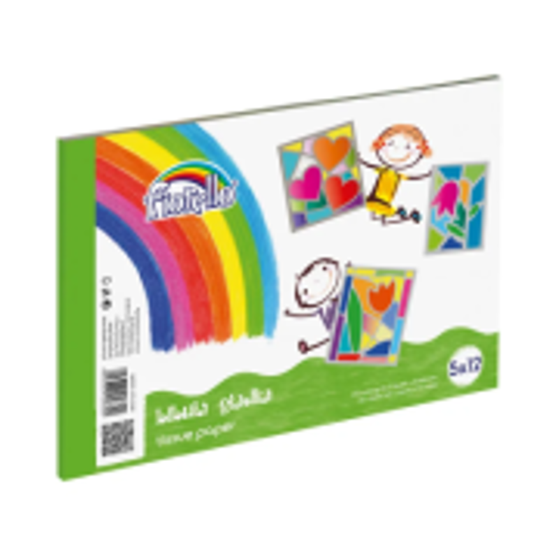 Accesorii creatie - hartie matase, A4, 12 culorix5 coli, set 60 coli, Fiorello, 170-2346