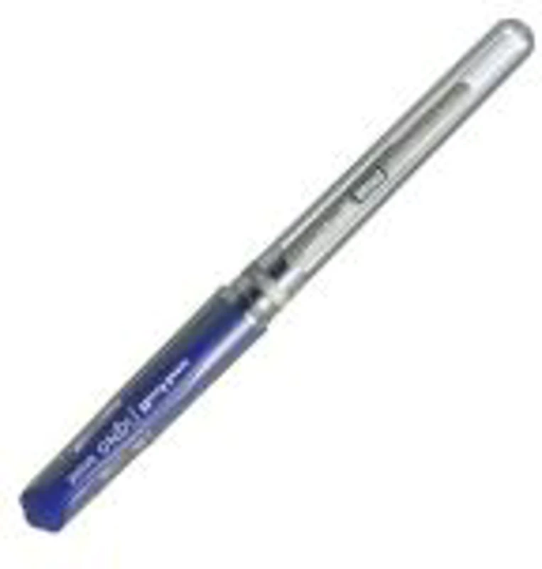 Pix cu gel Uni-ball Signo Broad UM-153, 0. 7mm, cu capac, corp transparent, grip cauciucat, albastru