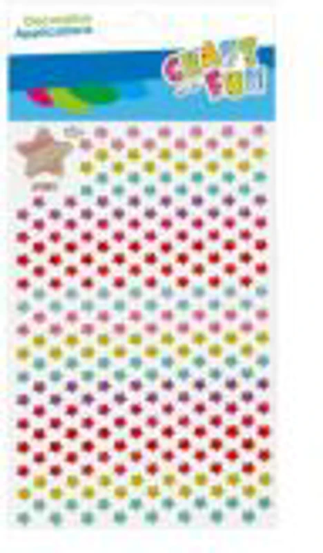 Accesorii creatie - stickere autoadezive - stelute diverse culori, set 261 buc, Craft with Fun 532009