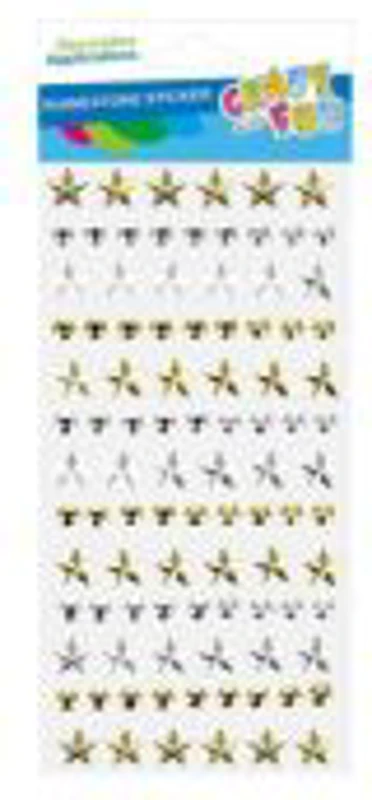 Accesorii creatie - stickere autoadezive - paiete argintii, aurii, set 96 buc, Craft with Fun 545779