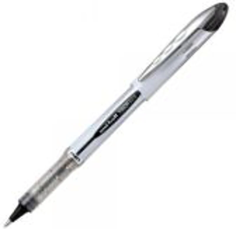 Roller Uni-ball Vision Elite UB-200, 0. 8mm, corp gri, detalii in culoarea scrisului negru