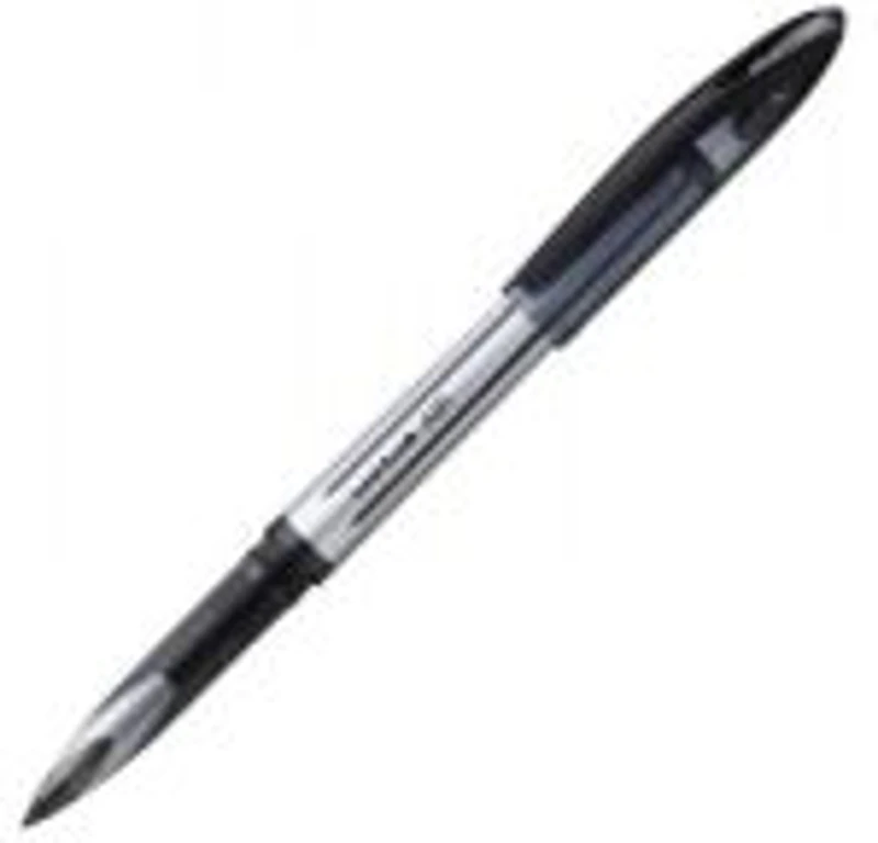 Roller Uni-ball AIR UBA-188L, 0. 7mm, corp argintiu, clips in culoarea scrisului negru