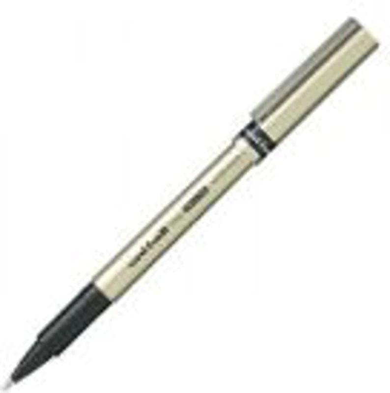 Roller Uni-ball DeLuxe UB-177, 0. 7mm, corp auriu, detalii in culoarea scrisului negru