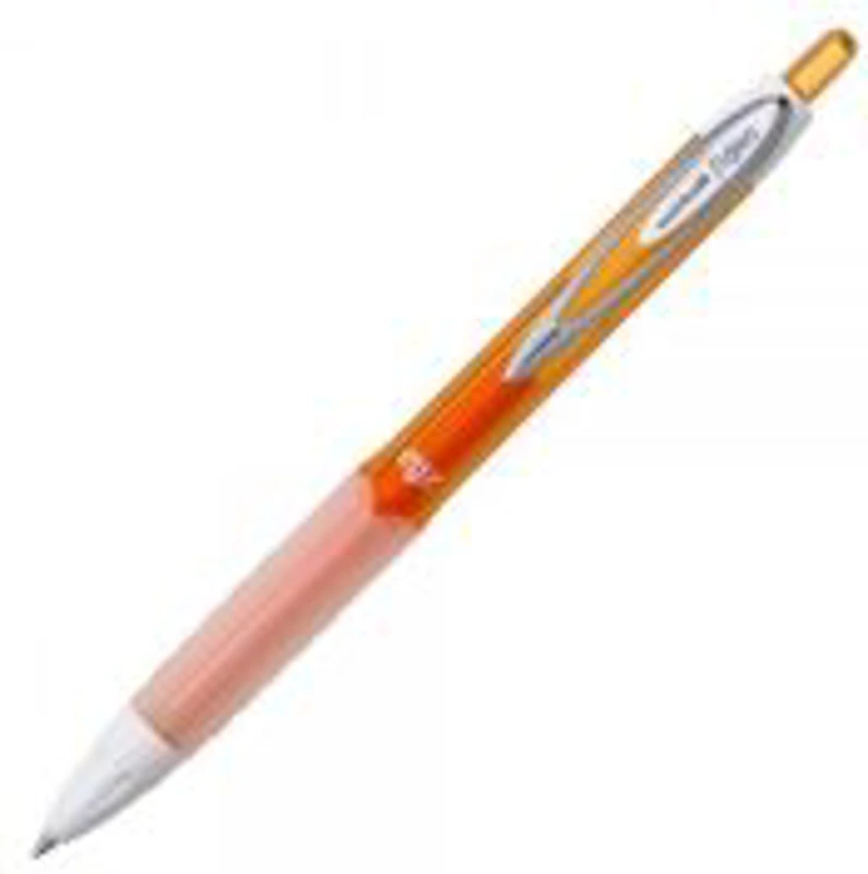 Pix cu gel Uni-ball Signo Fashion UMN-207F, 0. 7mm, cu mecanism, corp in culoarea scrisului, grip cauciucat, portocaliu