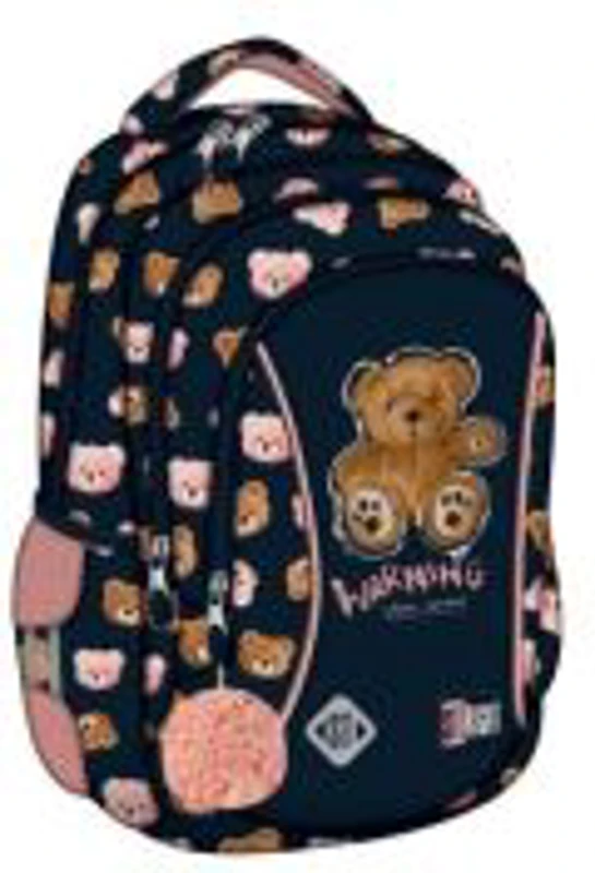 Ghiozdan St. Majewski St. Right Teddy Bear, 39x27x17 cm, negru