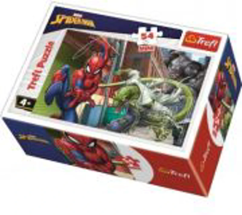 Puzzle carton 54 piese Trefl Mini. Spider-Man, lupta