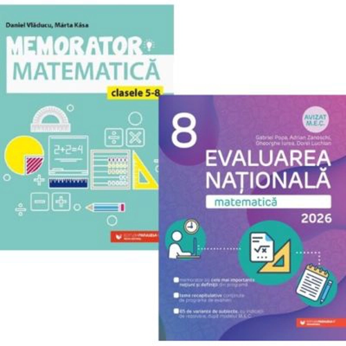 Pachet Evaluarea Nationala. Matematica 2024, clasa a 8-a