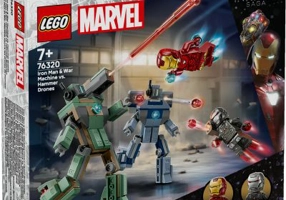 LEGO Marvel Super Heroes. Iron Man si War Machine vs dronele Hammer 76320, 204 piese