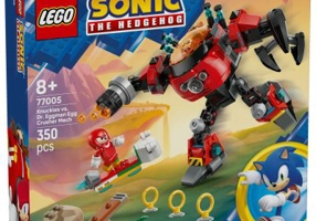 LEGO Sonic the Hedgehog. Knuckles vs. Dr. Eggman si robotul Egg Crusher 77005, 350 piese