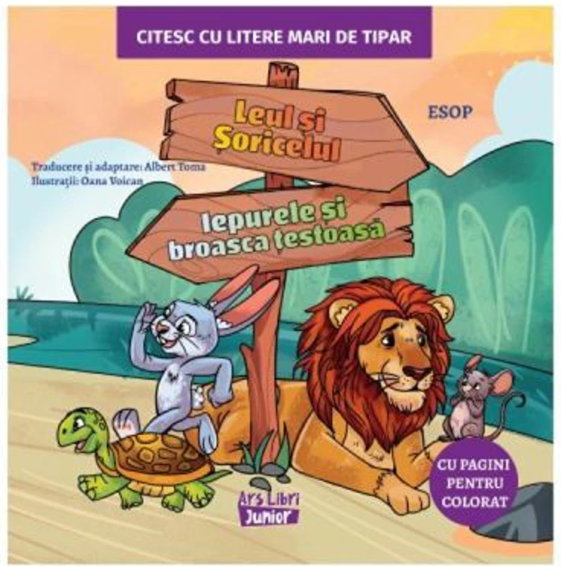 Leul si soricelul. Iepurele si broasca testoasa - Esop
