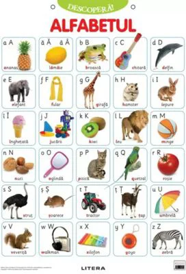 Descopera! Alfabetul limbii romane (planse educationale)