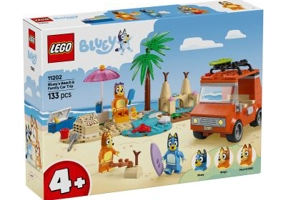 LEGO Bluey. Calatoria familiei lui Blue cu masina la plaja 11202, 133 piese