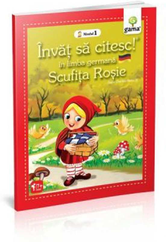 Invat sa citesc in limba germana. Nivelul 1. Scufita rosie - Charles Perrault